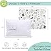 ZPECC Toddler Pillow with Pillowcase - 13x18 Organic Cotton Hypoallergenic Kids Pillow, Baby Essentials for Travel Crib Daycare Stroller (Intended for Age 2 and up) Nature