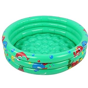 Opblaasbare peuterbad, 3-ringen kinderen baby’s cartoon achtertuin zwembad, 90x25cm, baby badpool,