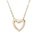 Softmusic Romantic Loving Heart Pattern Pendant Hollow Necklace Women Lovers Jewelry Gift