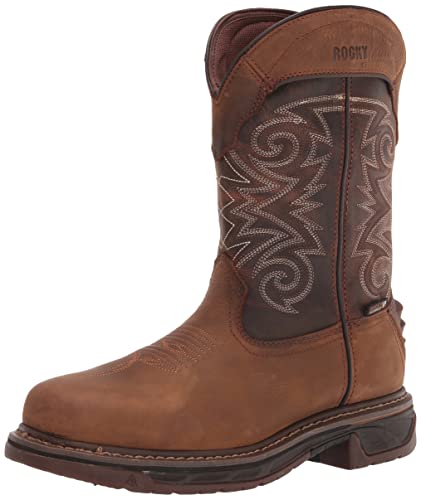 Rocky Men's Iron Skull Western Boot, Medium Brown Chocolate, 9 Wide #TOP19