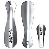 NINEMAX Chausse Pied MéTal Robuste,2 Petit Chausse-Pieds LéGer 19cm,1 Mini Chausse Pied 10cm,Parfait pour les Voyages,Paquet de 3