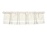 Gold Confetti Dot Print Window Valance by The Peanut Shell - 100% Cotton Sateen