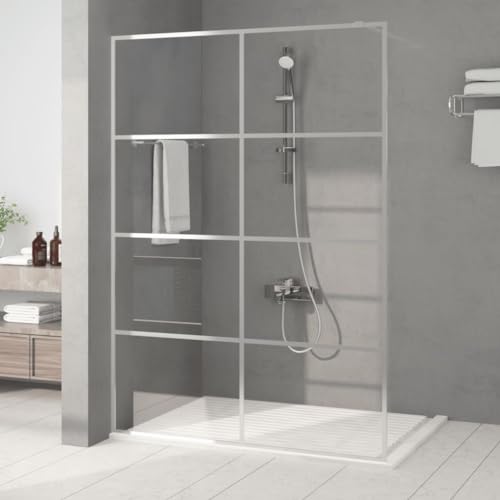 Mampara de ducha de aluminio con cristal templado de 5 mm resistente a impactos 2