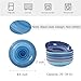 Selamica Ceramic Pasta Bowls Set 34 OZ, Large Salad Bowl 8.6 Inch Deep Plates for Pasta Soup, Microwave & Dishwasher Safe, Set of 6, Gradient Blue