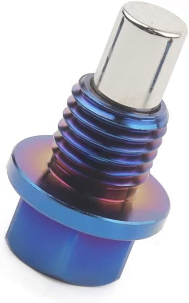 Car Oil Pan Drain Plug Screw,Magnetic Engine Oil Drain Plug Screw Titanium Alloy Oil Drain Plug Drain Nut Bolt Oil Drain Bolt Plug Screw Replacement,M12x1.5