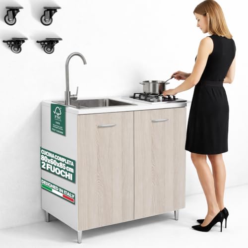 Shally Dogan Cucina Completa Monoblocco 80 x 60 x 85