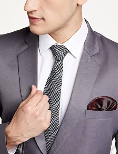 Image of FAVOROSKI Designer Men's Slim Fit Notched Lapel Single Breasted Solid Blazer
