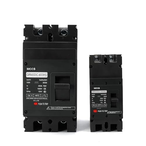 Disyuntor de caja moldeada 1000V con protección de sobrecarga efectiva para paneles solares 6