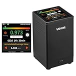 VEVOR Détecteur de Radon Domestique, 0,054-540 pCi/L, Écran LCD Couleur Affichage Temps Réel, Surveillance à Court et Long Terme, Prise en Charge de Plusieurs Périodes Détection, Alimenté par Batterie