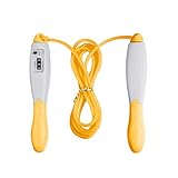 Springseile Speed Rope Jump Rope Sport Seilspringen Verstellbare Digitale Drahtlose Seilspringen mit Kalorienzähler Anti-Rutsch Griffen für Fitness Abnehmen für Kinder und Erwachsene (3M, Gelb)