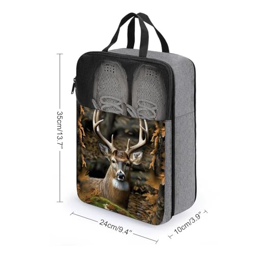 Bolsa de almacenamiento de zapatos con asa y diseño de camuflaje 2