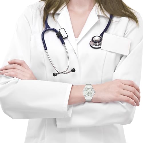 OXFANITE Waterproof Nurse Watch for Medical Professionals - Easy Read 24-Hour Dial with Second Hand and Soft Silicone Band - Image 7