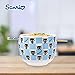 Silver Buffalo Hello Kitty and Friends Chococat Checkered Pattern Ceramic Ramen Noodle Rice Bowl with Chopsticks, Microwave Safe, 20 Ounces
