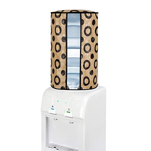 Image of Pack of 2 Pics. Polyvinyl Chloride Printed Waterproof and Oil-Proof Water Dispenser Bottle Cover, 20L, (Multicolour) (20 liter Water Bottel Cover) Combo Pack -Pack of 2 Pics. Brown Colour.