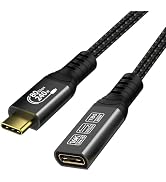 ConnBull Thunderbolt 5 przedłużacz, kabel USB C 80 Gbps, wtyczka na gniazdo obsługuje 240 W...
