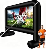Inflatable Projector Screen Outdoor, 20FT Blow up Movie Screen Support Front &...