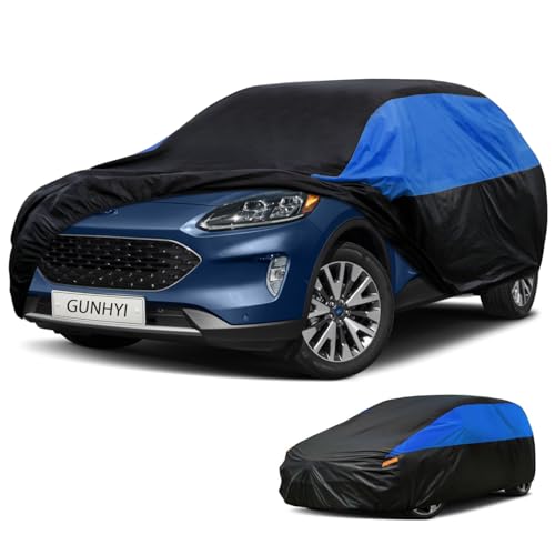 Image of GUNHYI Ford Car Cover Custom Fit Ford Escape Waterproof All Weather, Lightweight Full Exterior Cover for Automobiles Outdoor Sun UV Rain Dust Snow Wind Protection.