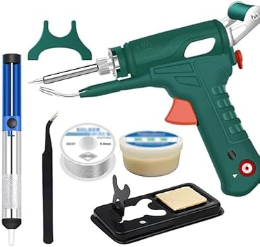 Welding Machine Laser 110V Internal Heating Industrial Laser Welding Tool Adjustable Temperature 300 - 480 C Multifunctional Soldering Iron Gun Set Handheld Machine for Home Use with Automatic Cord