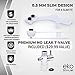 EKO SlimJet Bidet Attachment for Toilet Seat, Dual Self-Cleaning Nozzles & Advanced Shut-Off T-Valve Included