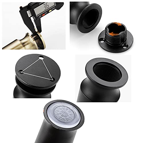 Conjunto de 4 pernas de móveis de metal estilo europeu - Pernas de sofá de liga de alumínio, pernas