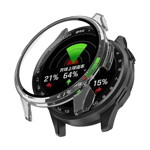 For GARMIN Approach S44 ��p�P�[�X�yHVUYAL�z��̌^ �����K���X �ی�J�o�[ �S�ʕی� �����K���X��� 9H�ی�t�B����+PC�J�o�[ �����ȒP �ϏՌ� �����ߗ� �w��h�~ (�N���A)