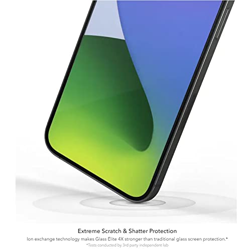 ZAGG InvisibleShield Glass Elite+ Plus Screen Protector for iPhone 12 Pro Max – Strongest Tempered Glass, Smudge-Free ClearPrint, Extreme Shatter, Impact and Scratch Protection - Clear - 2 Pack - Thumbnail 3