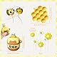 Bee Kuchendekoration Biene Kuchen Topper Niedliche Bienen Kuchen Dekorationen Honig Kamm Dekorationen Bienen Cupcake Toppers für Baby Dusche Geburtstag Brautdusche