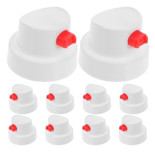 Angoily Spray Paint Trigger for Cans Adjustable Aerosol can Nozzle Replacement with Waterproof Button Fan Spray Head for Graffiti Art Touch-up and Diy Painting Accessories