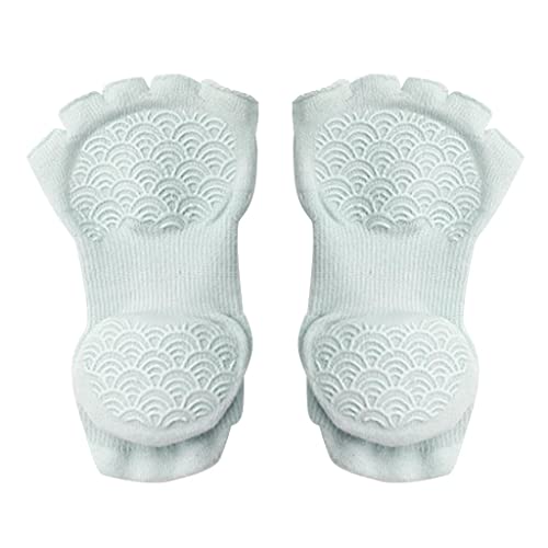 gazechimp Anti deslize meias de yoga para mulher com apertos, antiderrapante cinco toe meias para pi