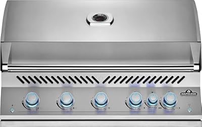 Napoleon Built-In 700 Series 38-inch Natural Gas Grill Head with Infrared Rear Burner - BIG38RBNSS-1-5 Main Burners, Infrared Rear Burner, Stainless Steel, Included Rotisserie Kit