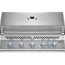 Napoleon Built-In 700 Series 38-inch Propane Gas Grill Head with Infrared Rear Burner - BIG38RBPSS-1-5 Main Burners, Infrared Rear Burner, Stainless Steel, Included Rotisserie Kit