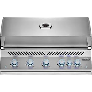 Napoleon Built-In 700 Series 38-inch Natural Gas Grill Head with Infrared Rear Burner - BIG38RBNSS-1-5 Main Burners, Infrared Rear Burner, Stainless Steel, Included Rotisserie Kit Napoleon Built In 700 Series 38 inch Natural Gas Grill Head with Infrared Rear Burner BIG38RBNSS 1 5 Main Burners Infrared Rear Burner Stainless Steel Included Rotisserie Kit