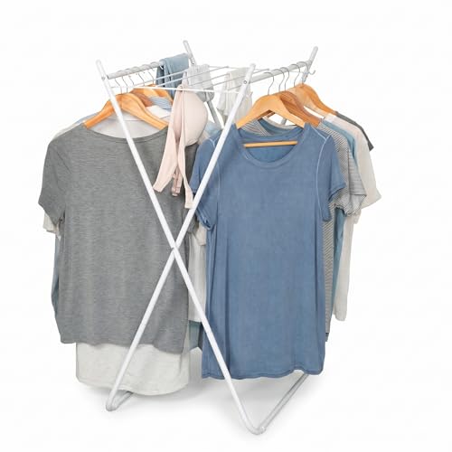 Honey-Can-Do Easy-Fold Collapsible Clothes Drying Rack, Sturdy Metal Laundry Rack Holds 40 lbs,...