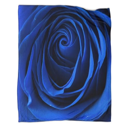 Jeté de canapé BlueRoseFlower couverture douce source de sérénité - 3