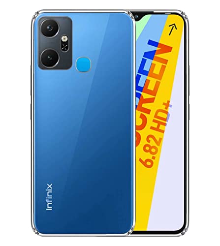 Image of COVERBLACK Rubber Silicone Back Cover for Infinix Smart 6 Plus - Transparent