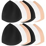 TENDYCOCO 6 Pares Inserciones De Copa De Sujetador Removibles Para Mujer Almohadillas De Espuma Suave Transpirables Relleno Sujetador Deportivo Bikini Traje De BañO