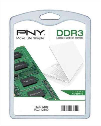 PNY Premium DDR3 module 8 Go SO DIMM 204 broches 1600 MHz / PC3 12800 CL11 1.5 V mémoire sans tampon non ECC - vue 2
