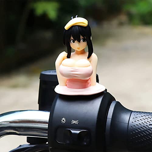 2Pcs Chest Shaking Ornaments, Shake Shake Girl Car Dashboard Decorations, Tide Play Q Version Doll Bobbleheads, Kawaii Sexy Action Figurine Beauty, Car Center Console Sculpture Model #TOP4