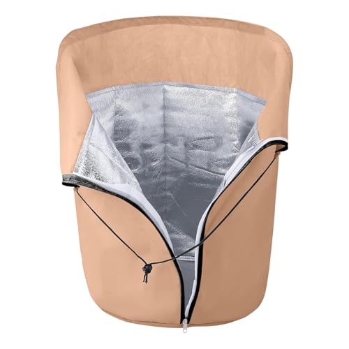 de heladas para Plantas al Aire Libre, de Plantas para Invierno con cordón y Cremallera, Protectora para Tomate, Verduras, Frutas, Fresas, Flores, arándanos, césped