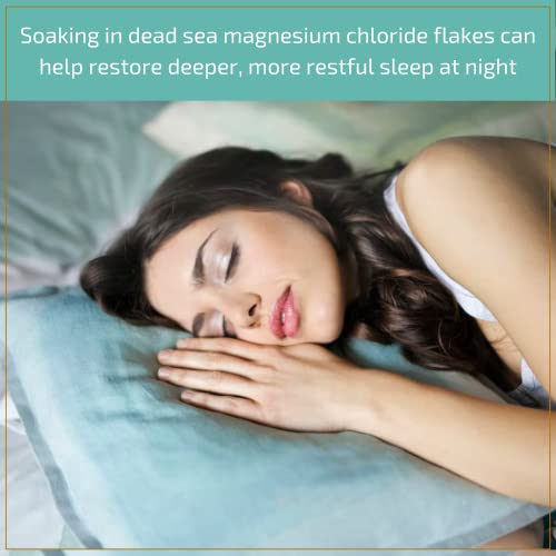 Pure Dead Sea Magnesium Chloride Flakes For Relaxing Soaks In The Bath And Spa - Natural Crystal For Dry Skin, Reduce Joint And Muscle Pain #TOP4