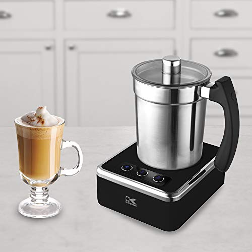 Kalorik Milk Frother, Black and Stainless Steel Kalorik Milk Frother, Black and Stainless Steel