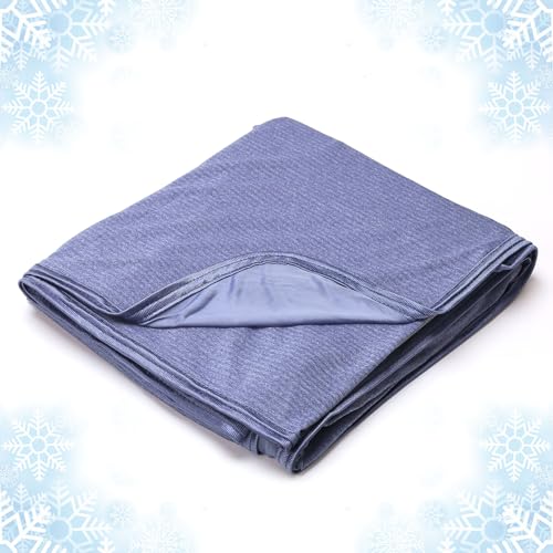 Image of Ailemei Direct Cooling Throw Blanket for Hot Sleepers, Double Sided Cold Effect, Lightweight Breathable Summer Bed Blankets for Night Sweats,50 inchx60 inch