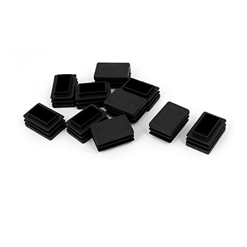 Sourcingmap Chair Legs Plastic Blanking End Cap Rectangle Tube Insert 20mmx30mm 10pcs