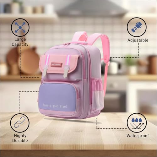 Image of Tinytot 22 Litre 17-Inch Waterproof Large School Bag for Boys & Girls, Kids School Bag, School Backpack for Girls and Boys, for Kids, Ideal for Children