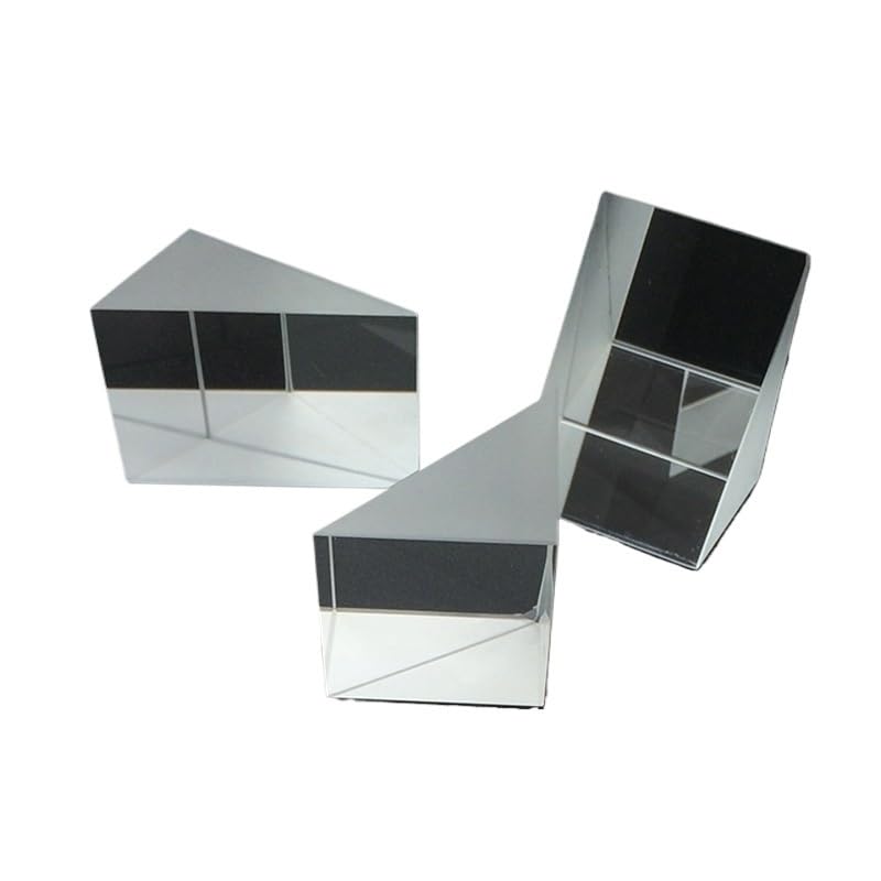 Lot de 2 prismes réfléchissants en Verre K9 20 x 20 x 20 mm, Prisme à Angle Droit for la réflexion d'image Optique