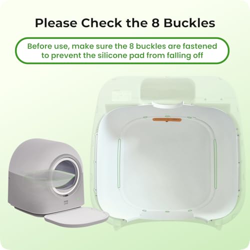 HHOLOVE 2026 Self-Cleaning Litter Box (60L, Gravity-Sensor Drum, App-Tracked Health) — view 7