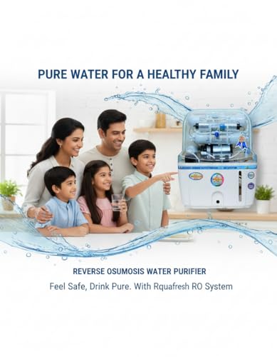 Image of Rk Aqua Fresh India Swift Pure Alkaline Plus Ro Water Purifier With Ro+Uv+Uf+ALKALINE ZINC Copper Tds Adjuster 15 Ltrs Storage Best for Home & Office HTDS Membrane