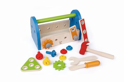 Hape Fix It Kid's Wooden Tool Box And Accessory Play Set #TOP7