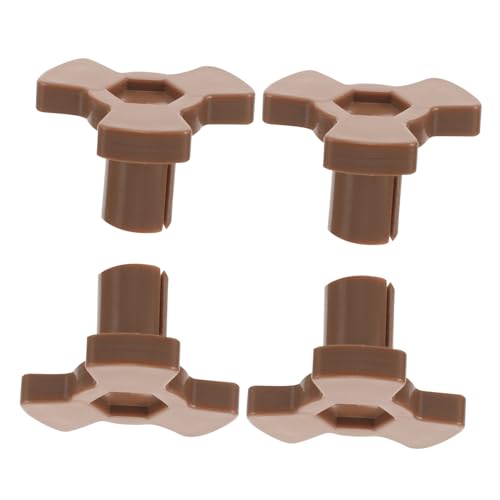 OUNONA 4 piezas Soporte para Plato Microondas de Acoplador y Eje Plástico Resistente para Repuesto de Microondas Accesorio para Bandeja Giratoria Fácil de Instalar