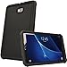 Produktbild TECHGEAR Schutzhülle für Samsung Galaxy Tab A 10,1 2016-2018 (T580 T585), [Kinderfreundlich] Silikon Soft Shell Anti-Rutsch-Shockproof verstärkte Ecken + Displayschutzfolie. - Schwarz
